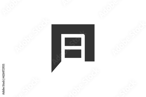 P initial logo design letter abstract icon symbol data center disk stack