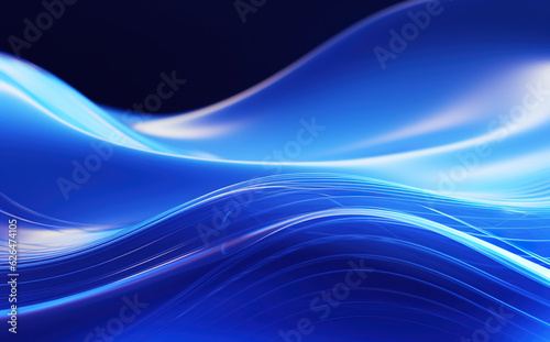 blue abstract wave