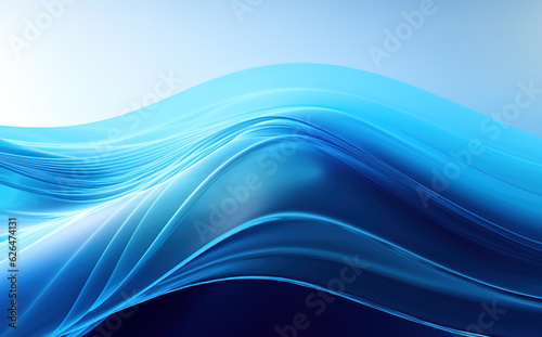 blue abstract wave