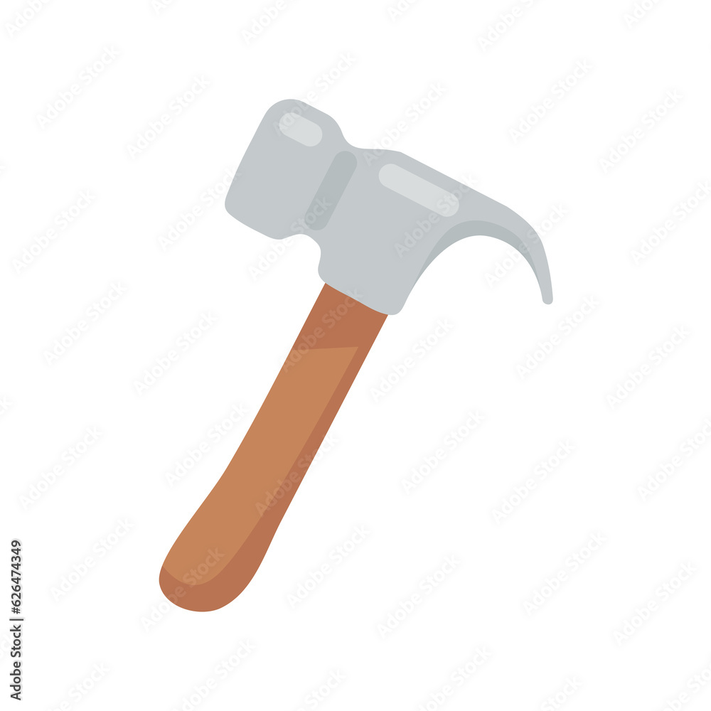 Hammer icon. Hiking gear for camping activities to relax on vacation Hammer icon. Hiking gear for camping activities to relax on vacation