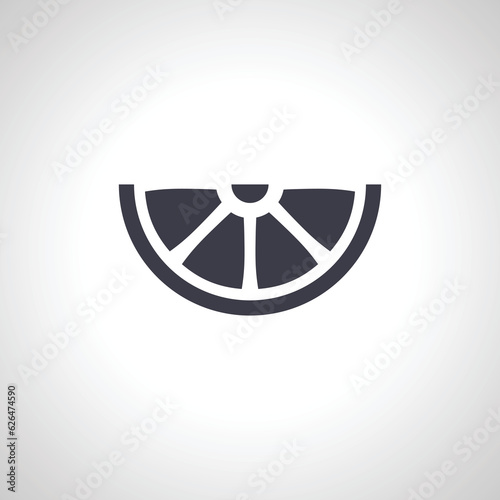 Lemon slice icon. Lemon slice icon