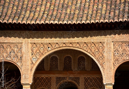 Obraz na plátně Détail architectural andalou typique, Grenade, Espagne, Europe