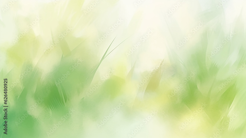 Fototapeta premium abstract blurred light watercolor fresh green eco background.