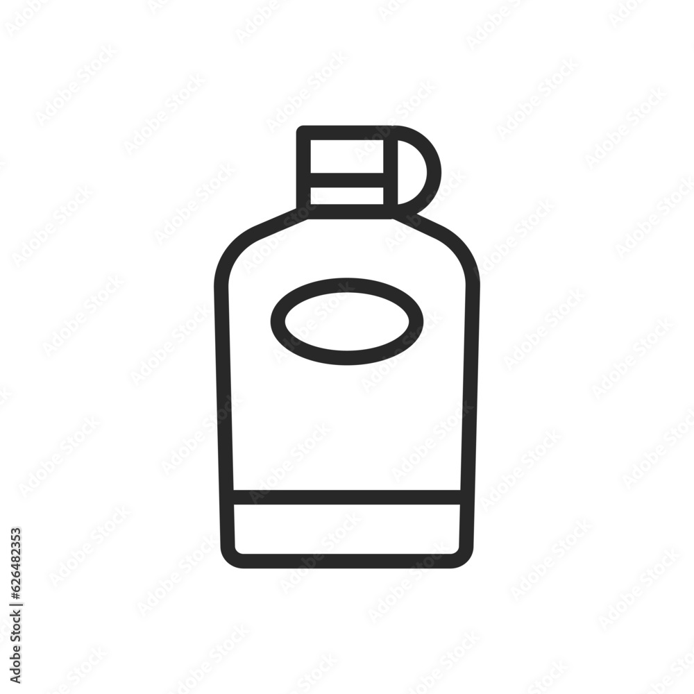 Camp Flask Icon. Vector Line Illustration of a Outdoor Stainless Steel Flask for Drinks and Liquids. Camping Hydration Accessory and Beverage Container. Camp Flask Icon. Vector Line Illustration of a Outdoor Stainless Steel Flask for Drinks and Liquids. Camping Hydration Accessory and Beverage Container.