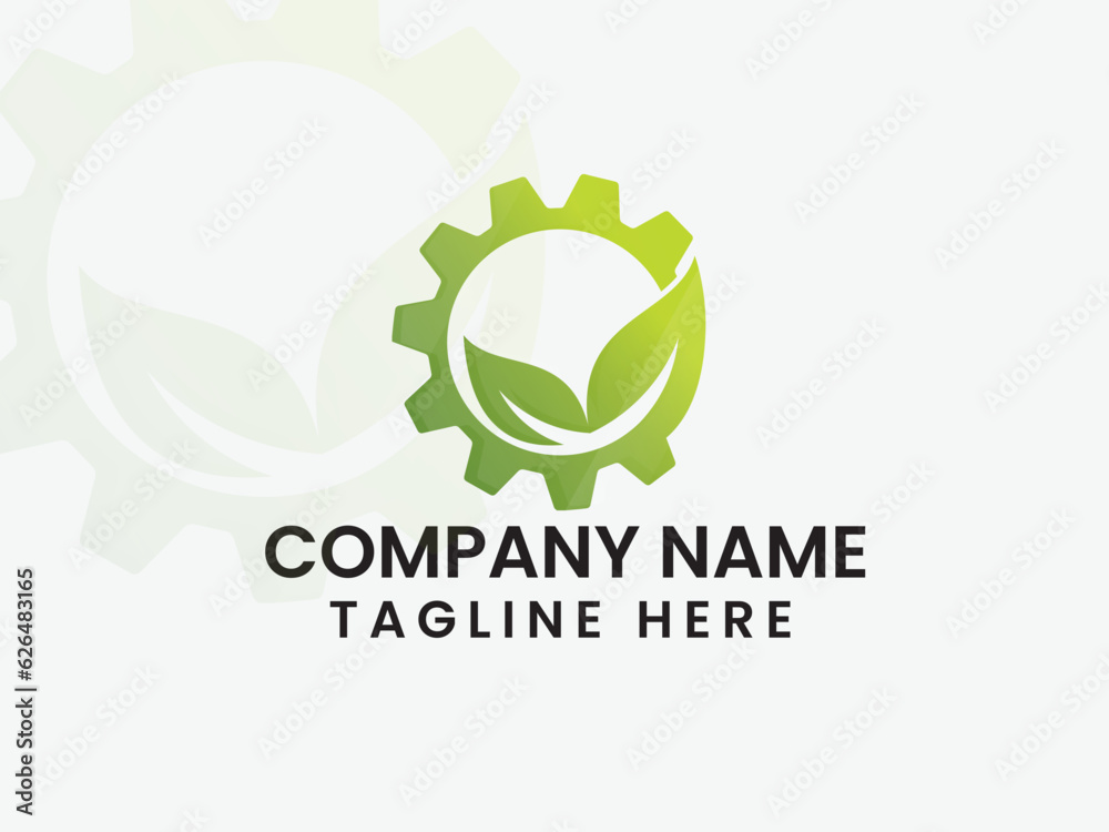 Green Gear logo. Leaf Gear logo design. Natural Gear logo. Business logo. Premium template. Leaf vector Unique. Icon. Modern. New. Creative Green Gear logo. Leaf Gear logo design. Natural Gear logo. Business logo. Premium template. Leaf vector Unique. Icon. Modern. New. Creative
