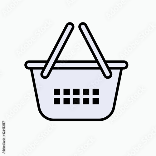 Shopping Carts Icon. Basket, Buy Symbol - Vector. photo