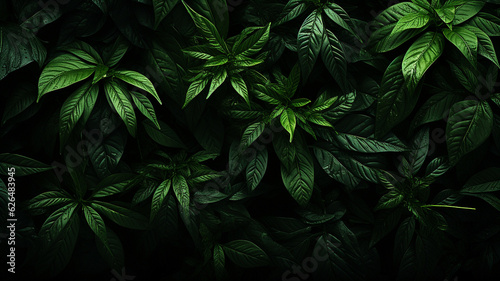 Green Leaves Background  Ai Generative