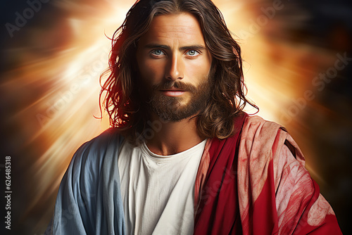 Jesus portrait, AI generated