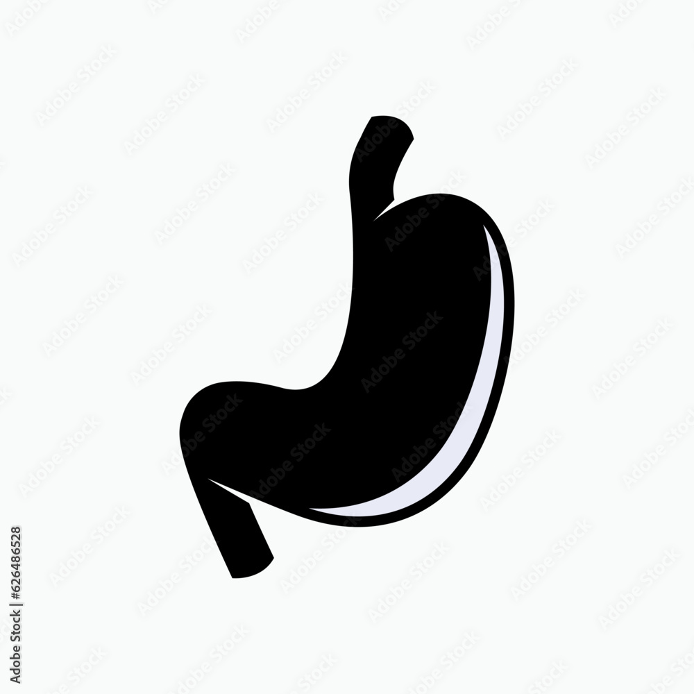 Stomach Icon. Symbol Human Digestion - Vector. Stomach Icon. Symbol Human Digestion - Vector.