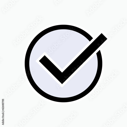 Sure Icon. Fixed, Matched Symbol - Vector. 