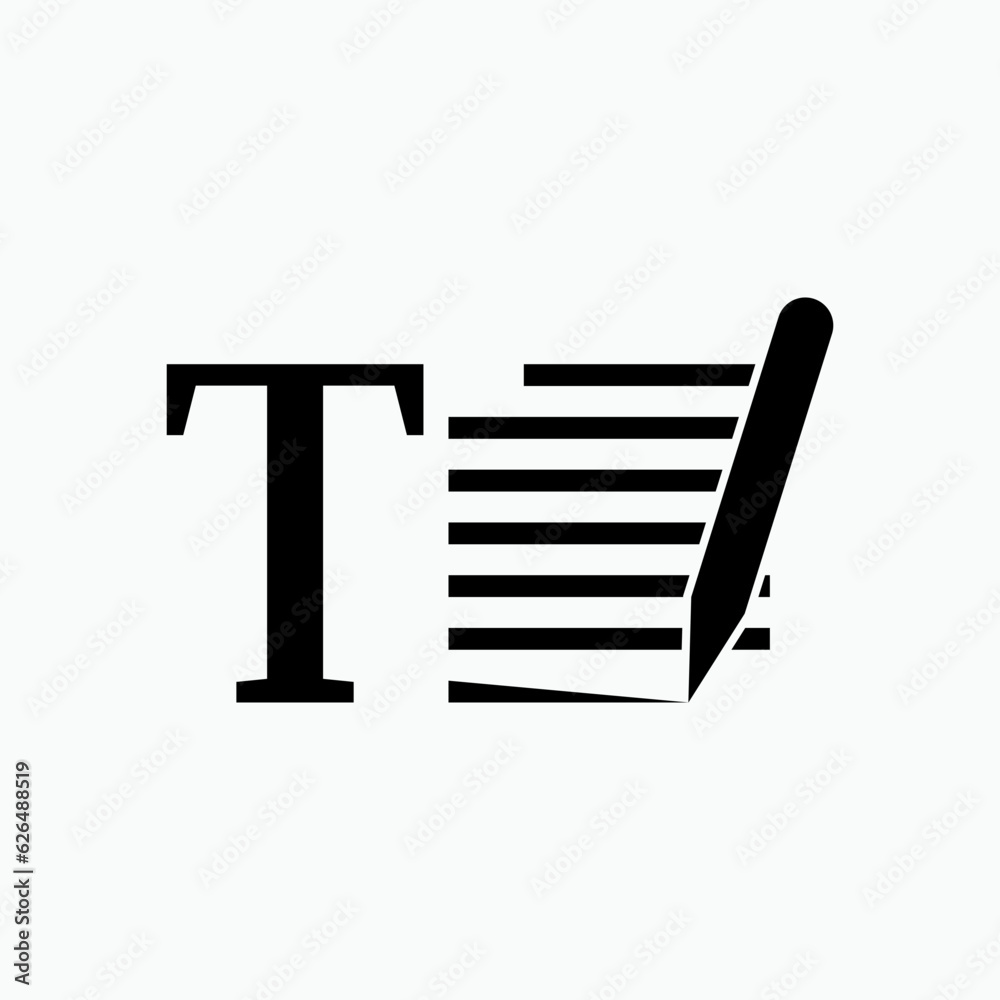 Text Icon. Symbol Fill Alphabet.