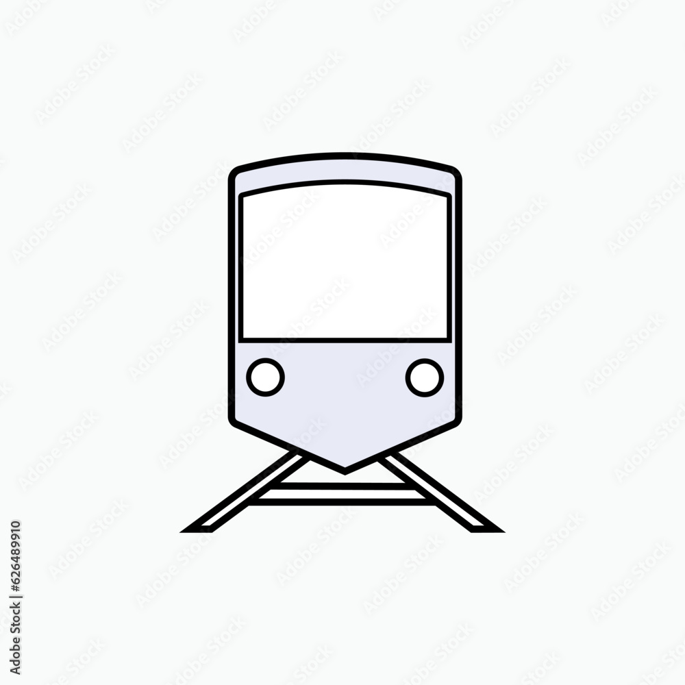 Train Icon. Mass Transportation Symbol - Vector Logo Template. Train Icon. Mass Transportation Symbol - Vector Logo Template.