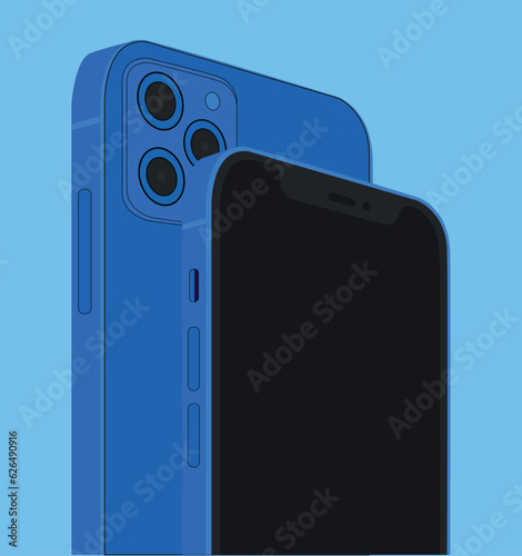 Holding phone in hand. Empty screen, phone mockup. Editable smartphone template vector illustration on isolated background. Application on touch screen device. Learning or booking online concept