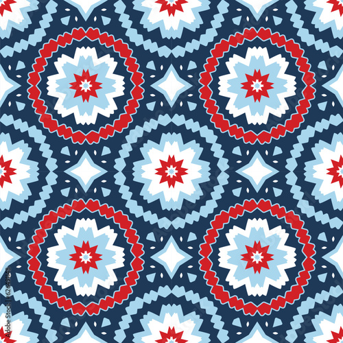 American patriotic eastern style geometric pattern photo
