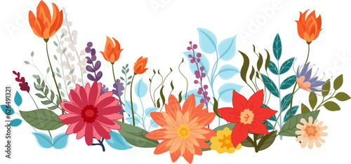 A wild flower floral flowers abstract pattern background design