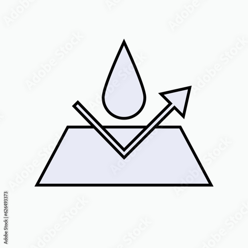 Waterproof Icon. Watertight Symbol - Vector. 