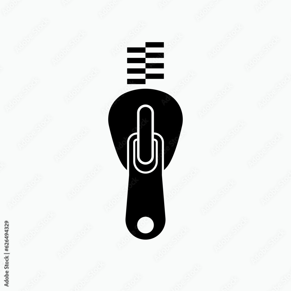 Zipper Icon. Closed , Locked. Fastener, Fashion Element Symbol - Vector. Zipper Icon. Closed , Locked. Fastener, Fashion Element Symbol - Vector.