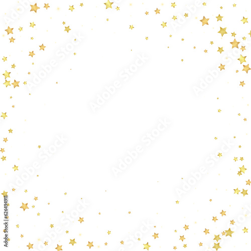 Magic stars vector overlay.  Gold stars scattered