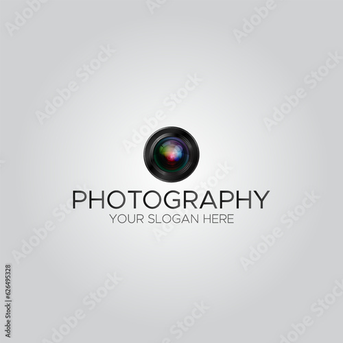 Logo template photography studio, photographer, photo. Company, brand, branding, corporate, identity, logotype