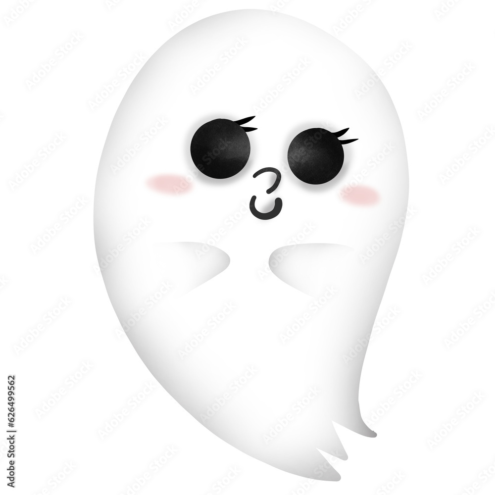 Halloween cute ghost cartoon 