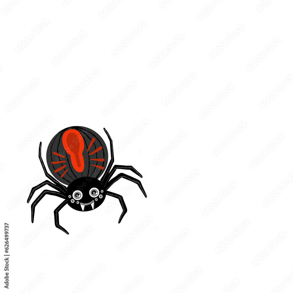 Cute red back spider and web Cute red back spider and web