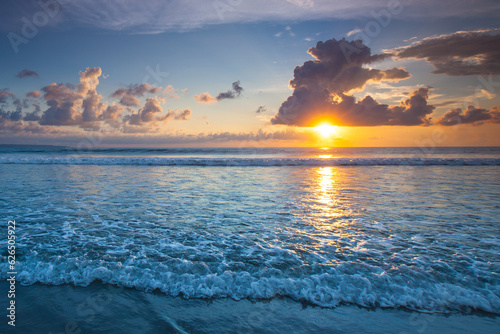 Sunset over ocean © yellowj