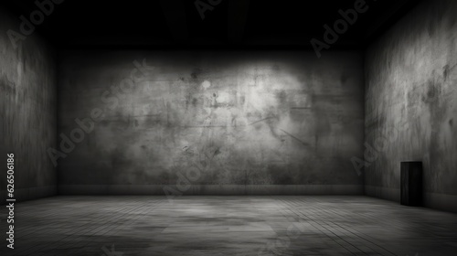 dark grunge room with floor and wall