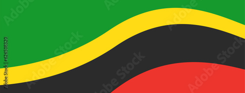 Minimalist wallpaper background with black  green  red  and yellow colors.