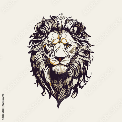 Fototapeta Naklejka Na Ścianę i Meble -  lion head mascot, colored version, Great for sports logos and team mascots
