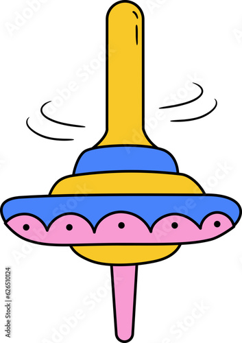 Spinning Top Illustration