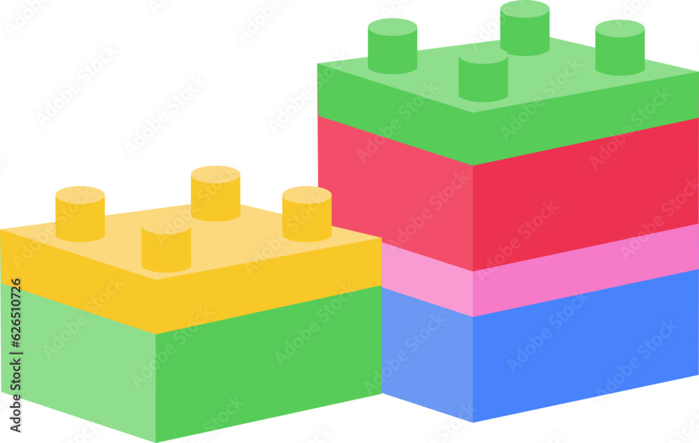 Obraz premium blocks Illustration