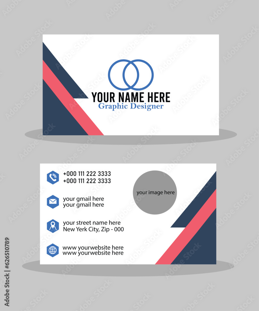 Fototapeta premium Professional creative and modern business card business identity visiting card template