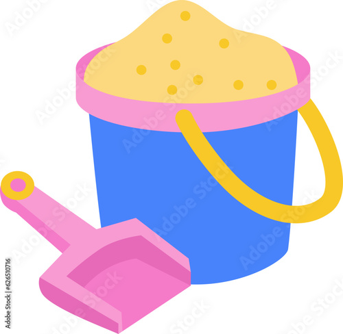 Sand Bucket Illustration