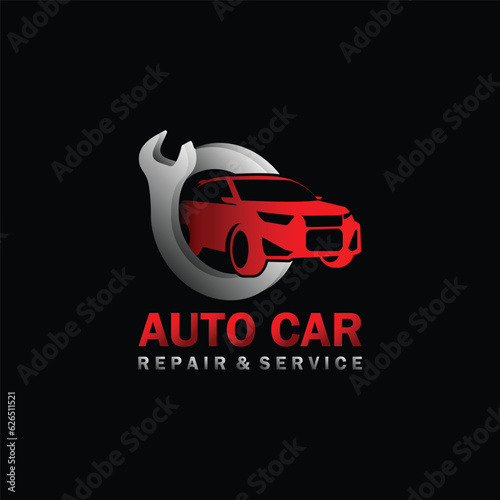 Auto Repair Car Service Logo Design Template