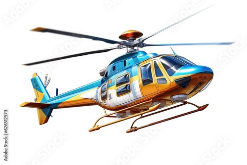 helicopter isolated on white background © Omkar