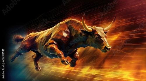 Stock Market Strength: Bull Concept