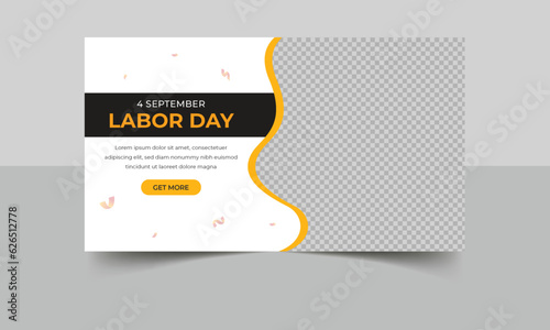 American labor day sale social media post template, Labor day Usa or background. vector happy labor day poster or web banner design