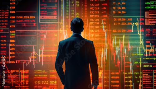 Businessman Analyzing Stocks