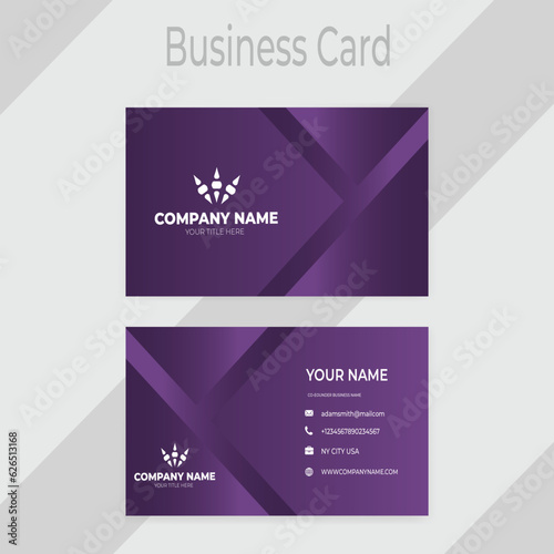 Vector modern professional business card design vector