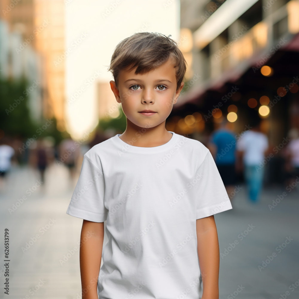 child walin on the street child walin on the street