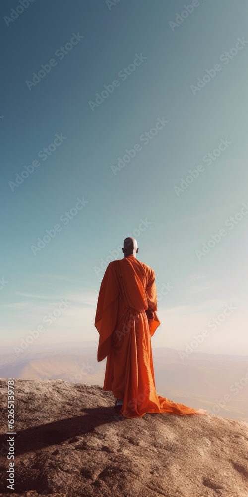 Sacred Stillness of a Meditating Monk Sacred Stillness of a Meditating Monk