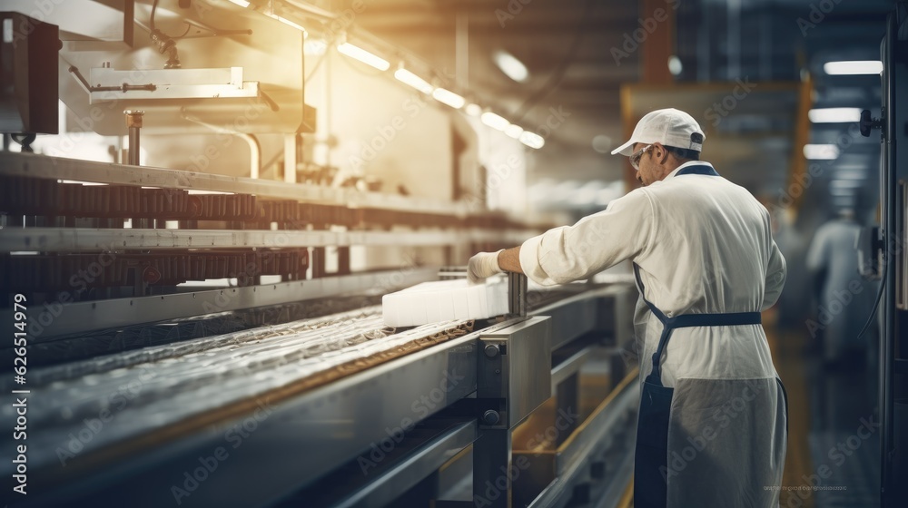 workers at manufacturing plant