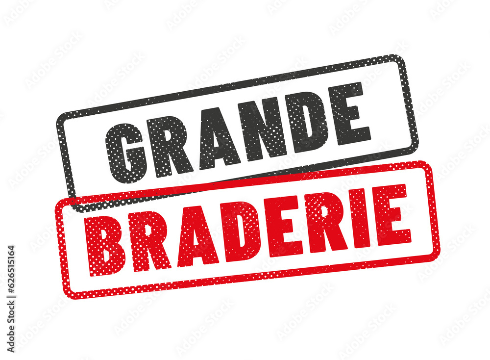 Fotografie tampon grande braderie