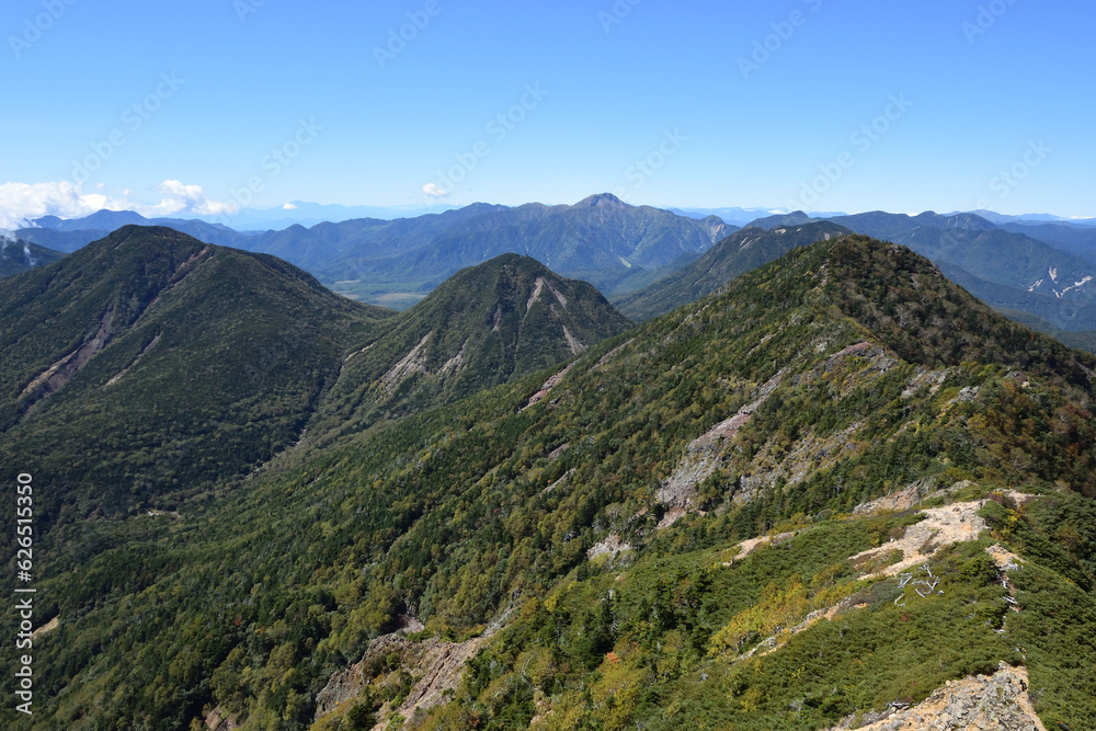 Climbing  Mount Nyoho, Tochigi, Japan