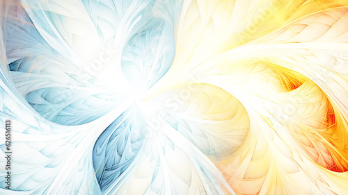 abstract multicolored interlacing lines on a white light background.