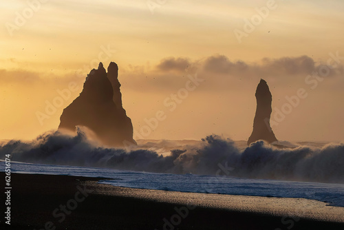 Reynisdrangar, Iceland, in the early morning sun © Marc_H