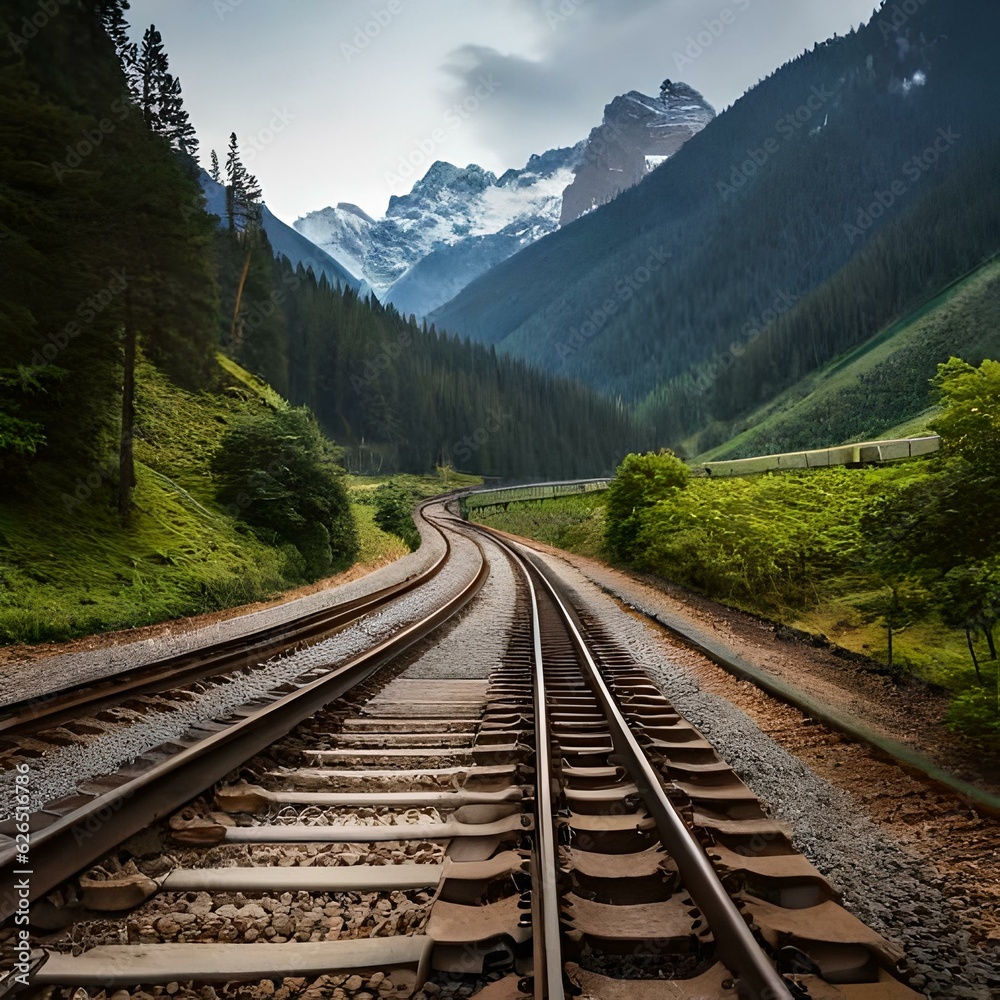 railway in the mountains