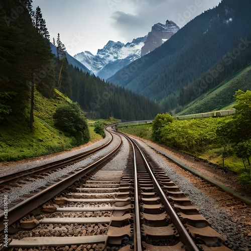 railway in the mountains