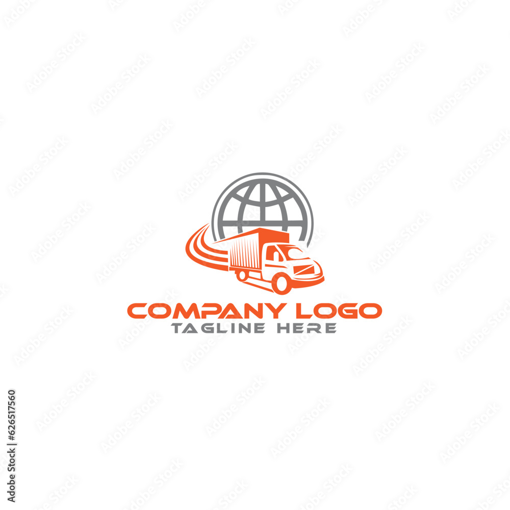 Truck silhouette abstract logo template vector
Truck silhouette abstract logo template vector