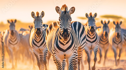 photo of a herd of zebras in the wilderness